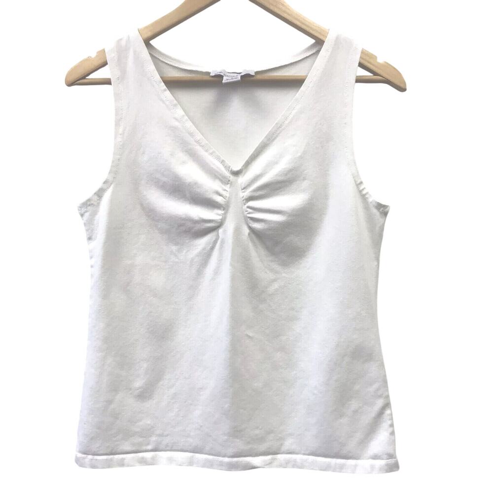 Sarah Spencer Top Womens Large Tank White